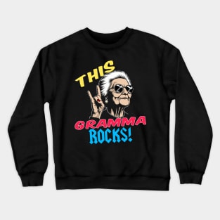 Cool Gramma Rocks! Crewneck Sweatshirt